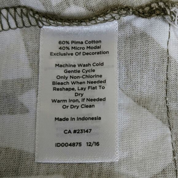 Talbots Palm Tassel Tie Top - Size PM - EUC - Picture 5 of 6